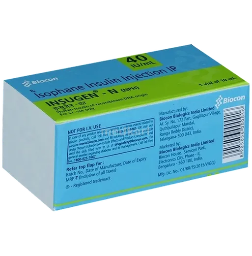 insugen n 40iu vial 10 ml